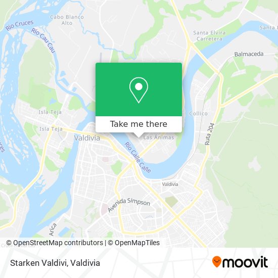 Mapa de Starken Valdivi