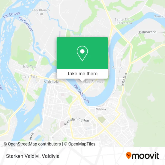 Starken Valdivi map