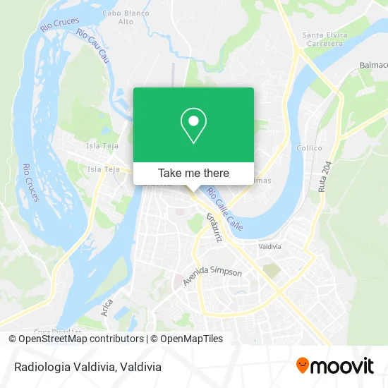 Radiologia Valdivia map