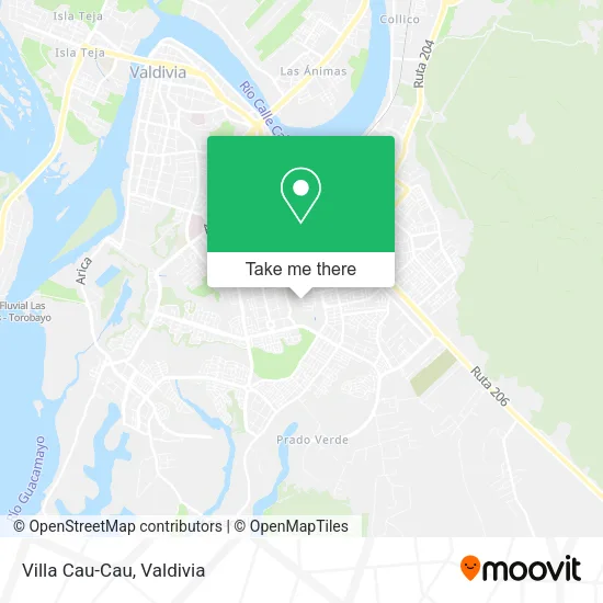 Villa Cau-Cau map