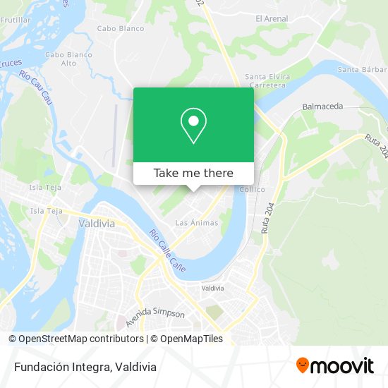 Fundación Integra map