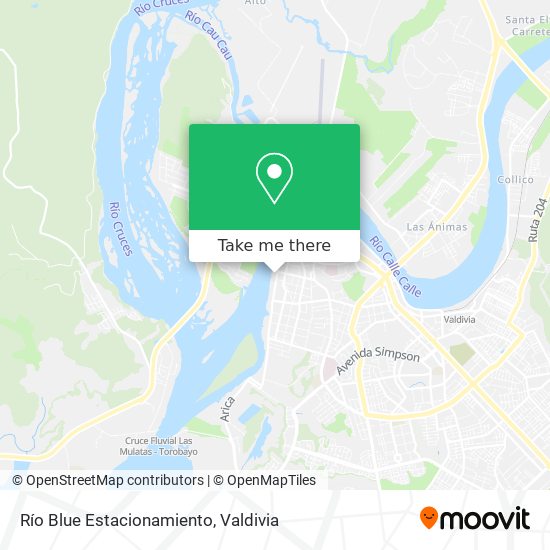 Mapa de Río Blue Estacionamiento