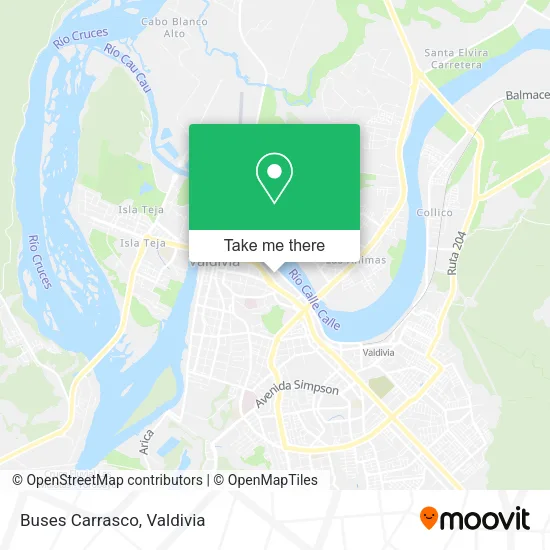 Buses Carrasco map