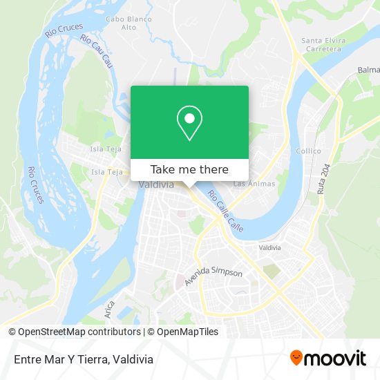 Mapa de Entre Mar Y Tierra