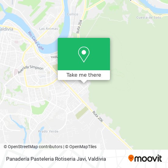 Mapa de Panadería Pasteleria Rotiseria Javi