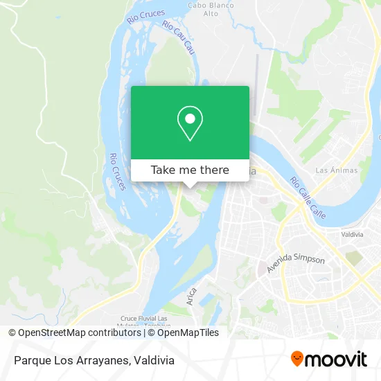 Parque Los Arrayanes map