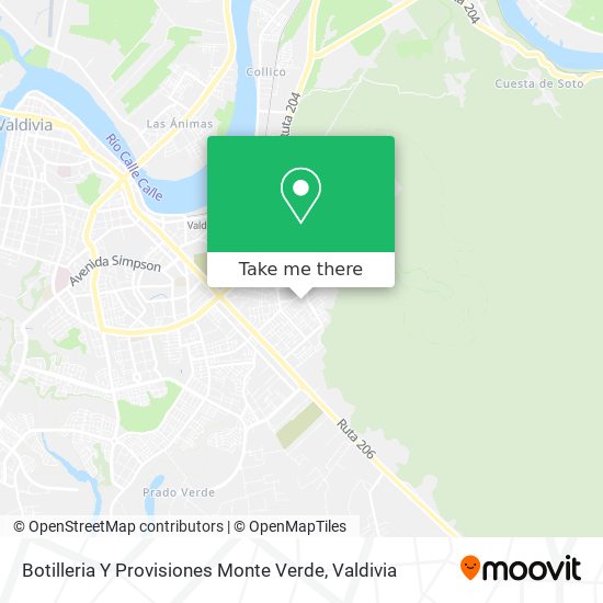 Botilleria Y Provisiones Monte Verde map