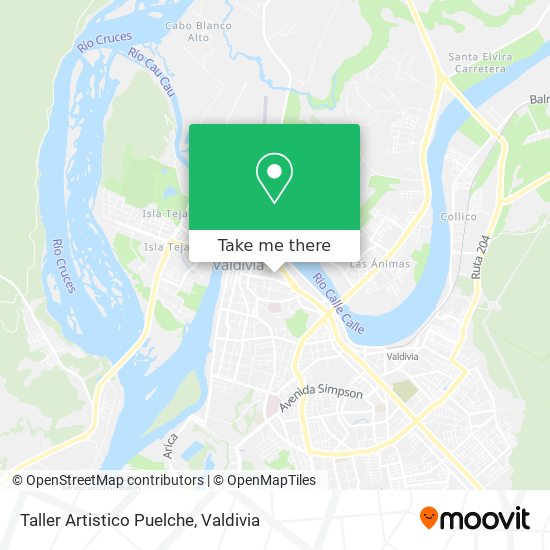 Mapa de Taller Artistico Puelche