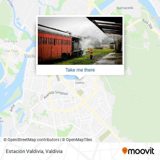 Mapa de Estación Valdivia