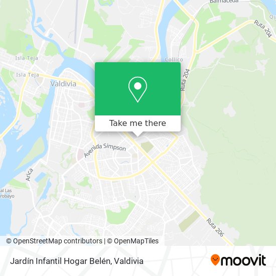 Mapa de Jardín Infantil Hogar Belén