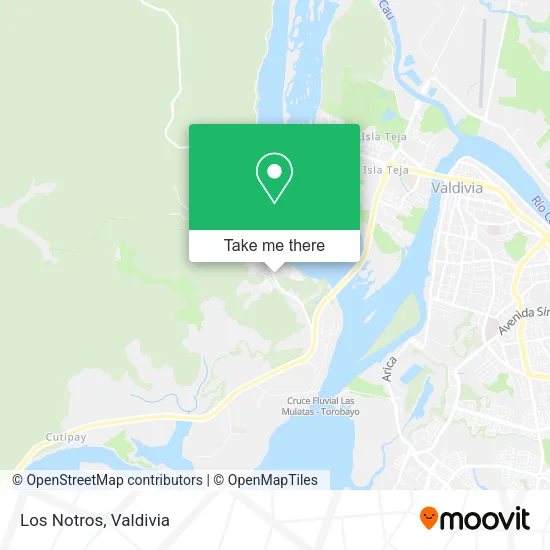 Los Notros map