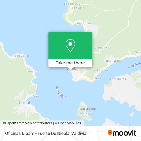 Mapa de Oficinas Dibam - Fuerte De Niebla