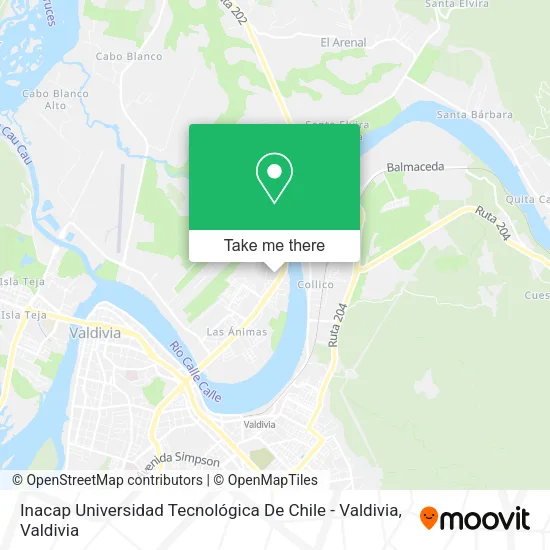 Inacap Universidad Tecnológica De Chile - Valdivia map