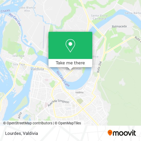 Lourdes map