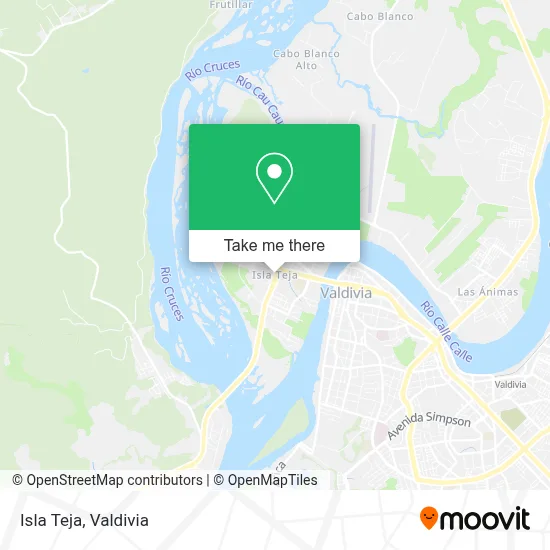 Isla Teja map
