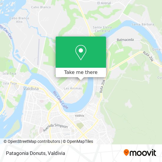 Mapa de Patagonia Donuts