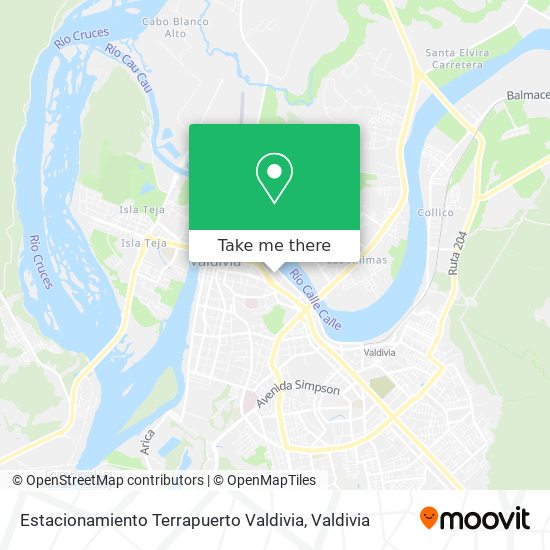 Estacionamiento Terrapuerto Valdivia map