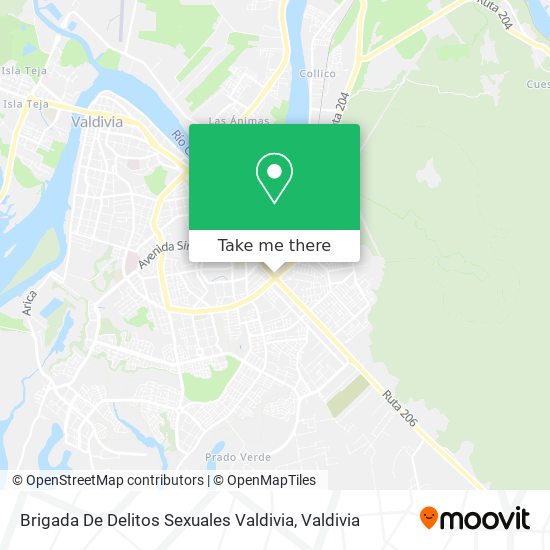Mapa de Brigada De Delitos Sexuales Valdivia