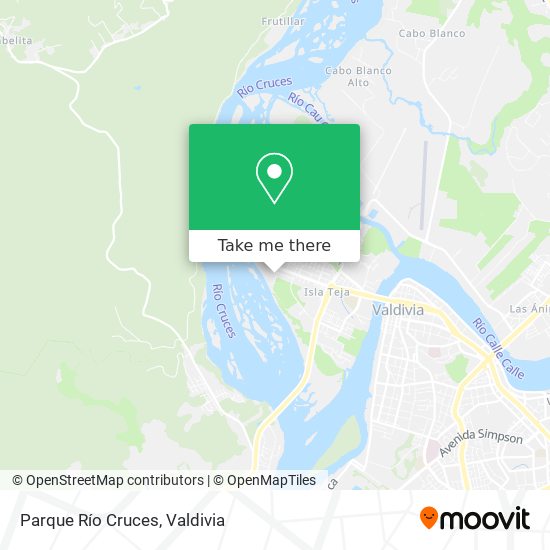 Parque Río Cruces map