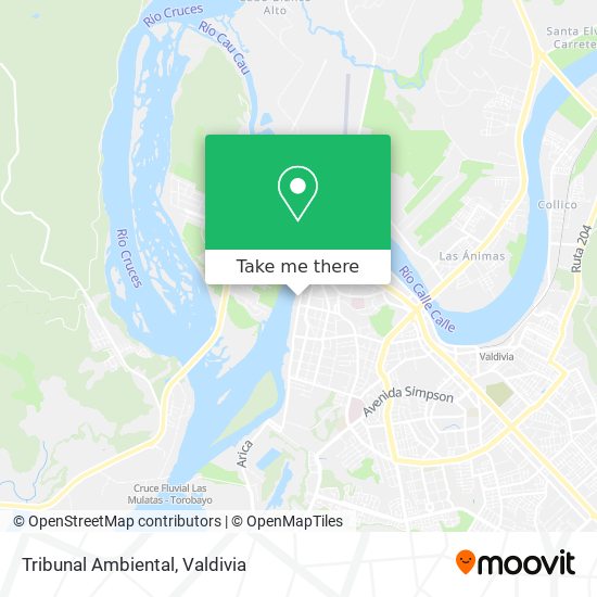Mapa de Tribunal Ambiental
