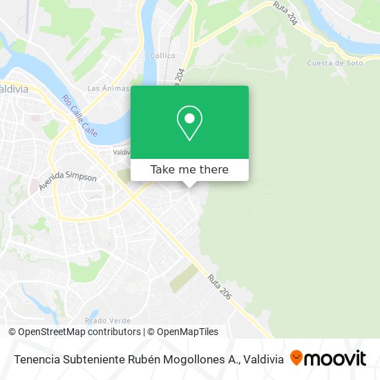 Tenencia Subteniente Rubén Mogollones A. map