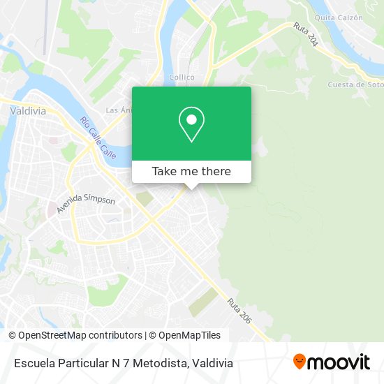 Escuela Particular N 7 Metodista map
