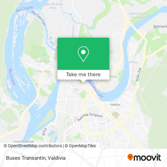 Mapa de Buses Transantin