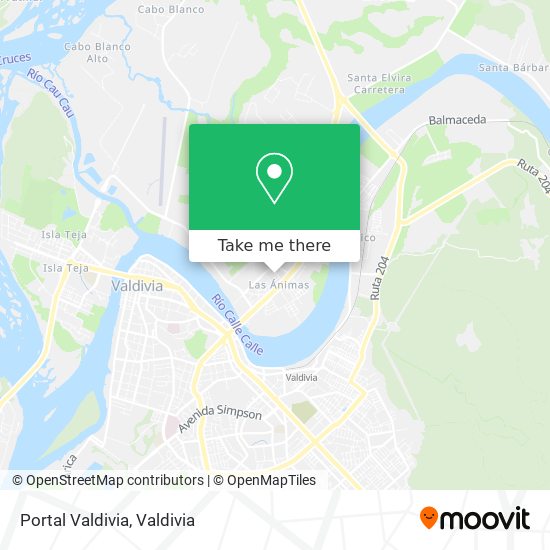 Portal Valdivia map