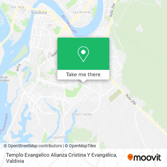 Mapa de Templo Evangelico Alianza Cristina Y Evangélica