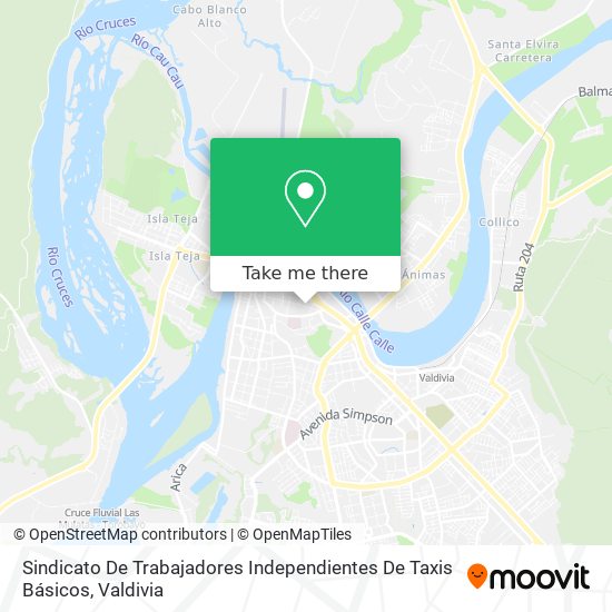 Sindicato De Trabajadores Independientes De Taxis Básicos map