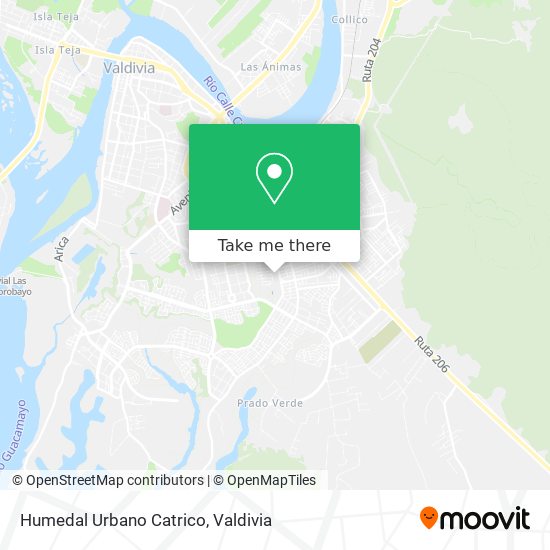 Mapa de Humedal Urbano Catrico