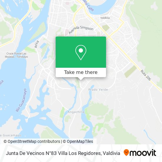 Junta De Vecinos N°83 Villa Los Regidores map