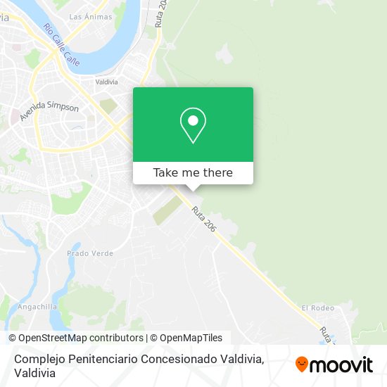 Mapa de Complejo Penitenciario Concesionado Valdivia