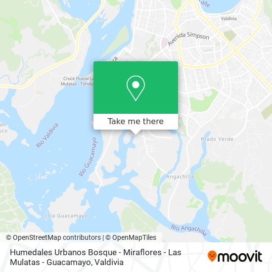 Mapa de Humedales Urbanos Bosque - Miraflores - Las Mulatas - Guacamayo