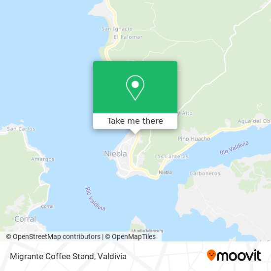 Migrante Coffee Stand map