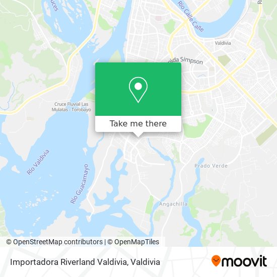 Importadora Riverland Valdivia map
