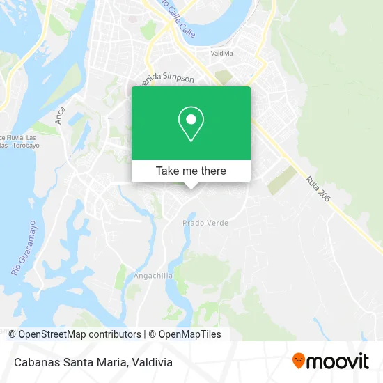 Cabanas Santa Maria map