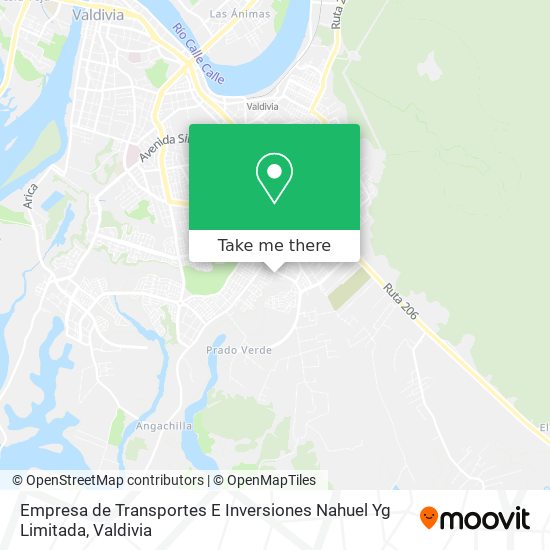 Mapa de Empresa de Transportes E Inversiones Nahuel Yg Limitada