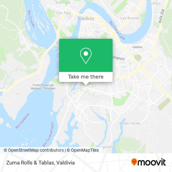 Mapa de Zuma Rolls & Tablas
