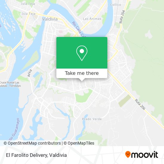 El Farolito Delivery map