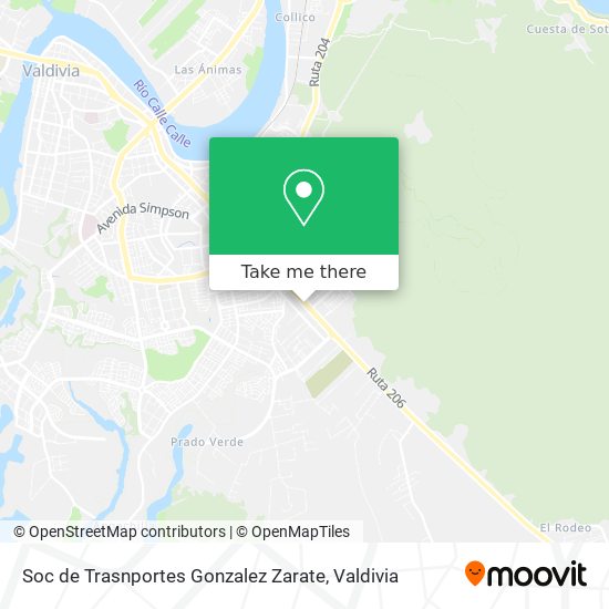 Soc de Trasnportes Gonzalez Zarate map
