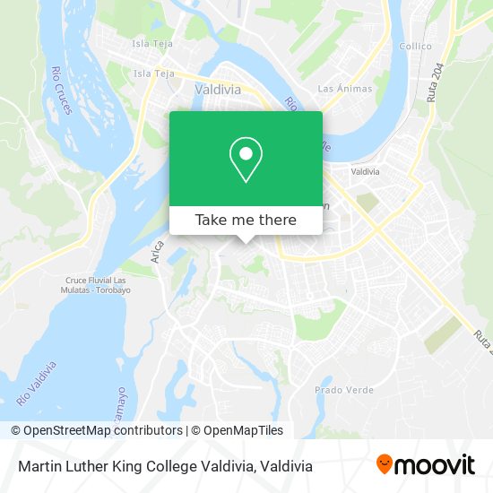 Mapa de Martin Luther King College Valdivia