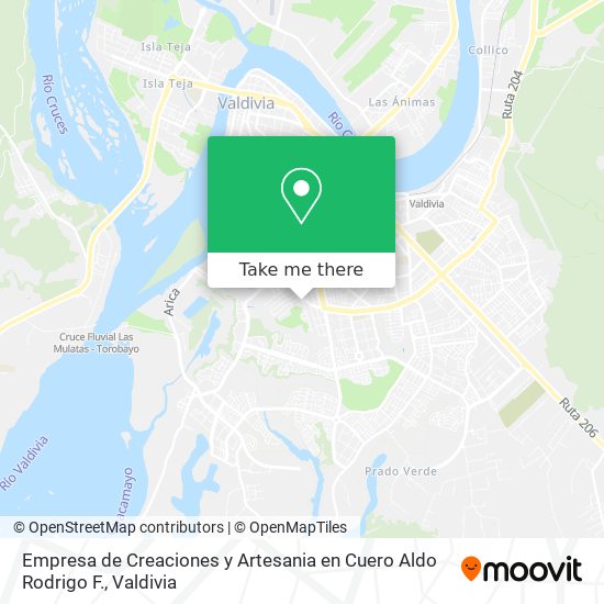 Empresa de Creaciones y Artesania en Cuero Aldo Rodrigo F. map