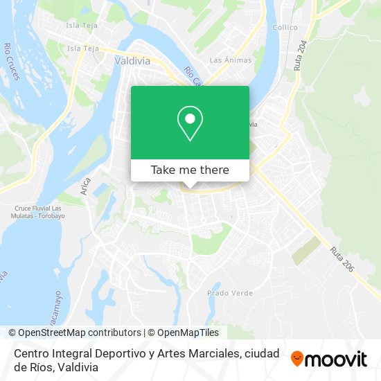 Mapa de Centro Integral Deportivo y Artes Marciales, ciudad de Ríos