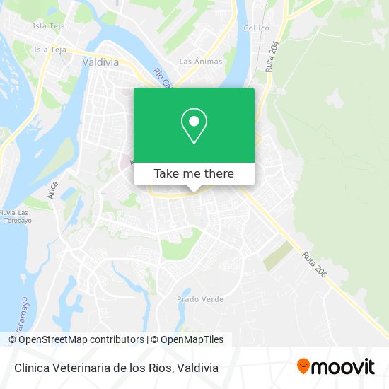 Mapa de Clínica Veterinaria de los Ríos