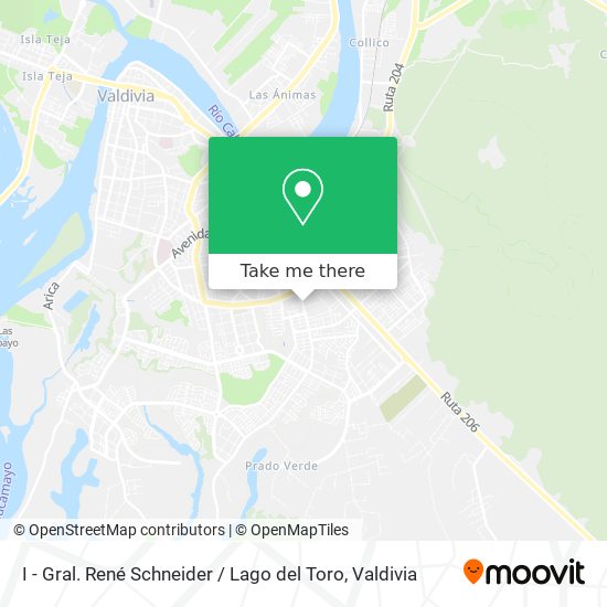 I - Gral. René Schneider / Lago del Toro map