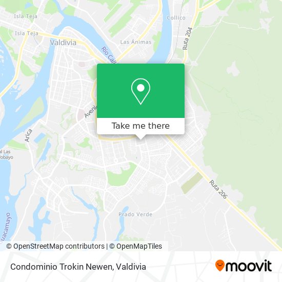 Condominio Trokin Newen map