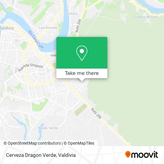 Cerveza Dragon Verde map