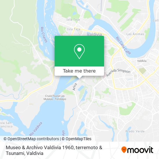 Mapa de Museo & Archivo Valdivia 1960, terremoto & Tsunami