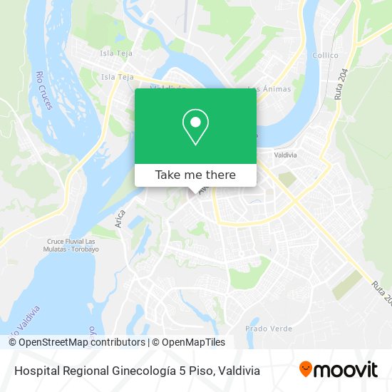 Mapa de Hospital Regional Ginecología 5 Piso
